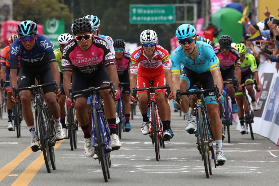 Astana’s Lopez comes in 4th in sprint at Tour Colombia 2.1. Stage 3