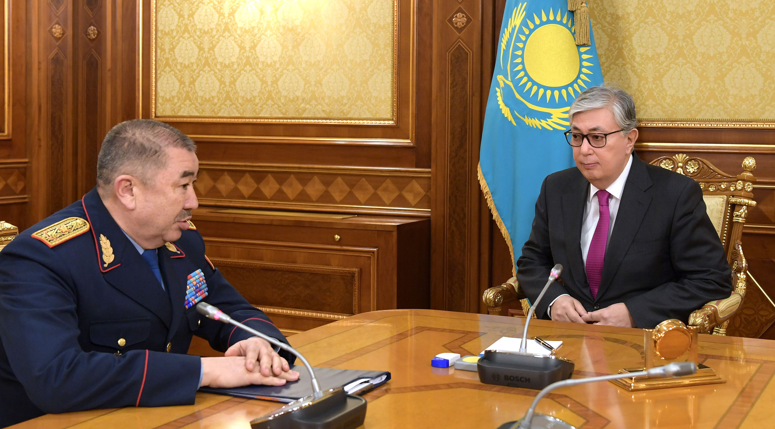 Kazakh President meets with Yerlan Turgumbaev, Interior Minister