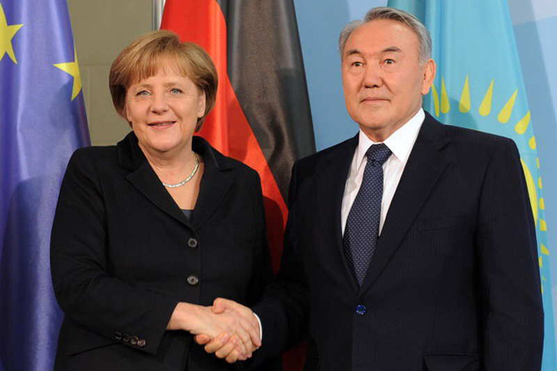 Nursultan Nazarbayev had a telephone conversation with Angela Merkel