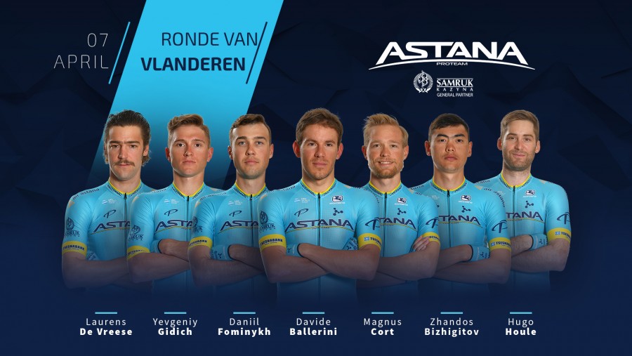 Astana announces team's roster for Ronde van Vlaanderen 2019