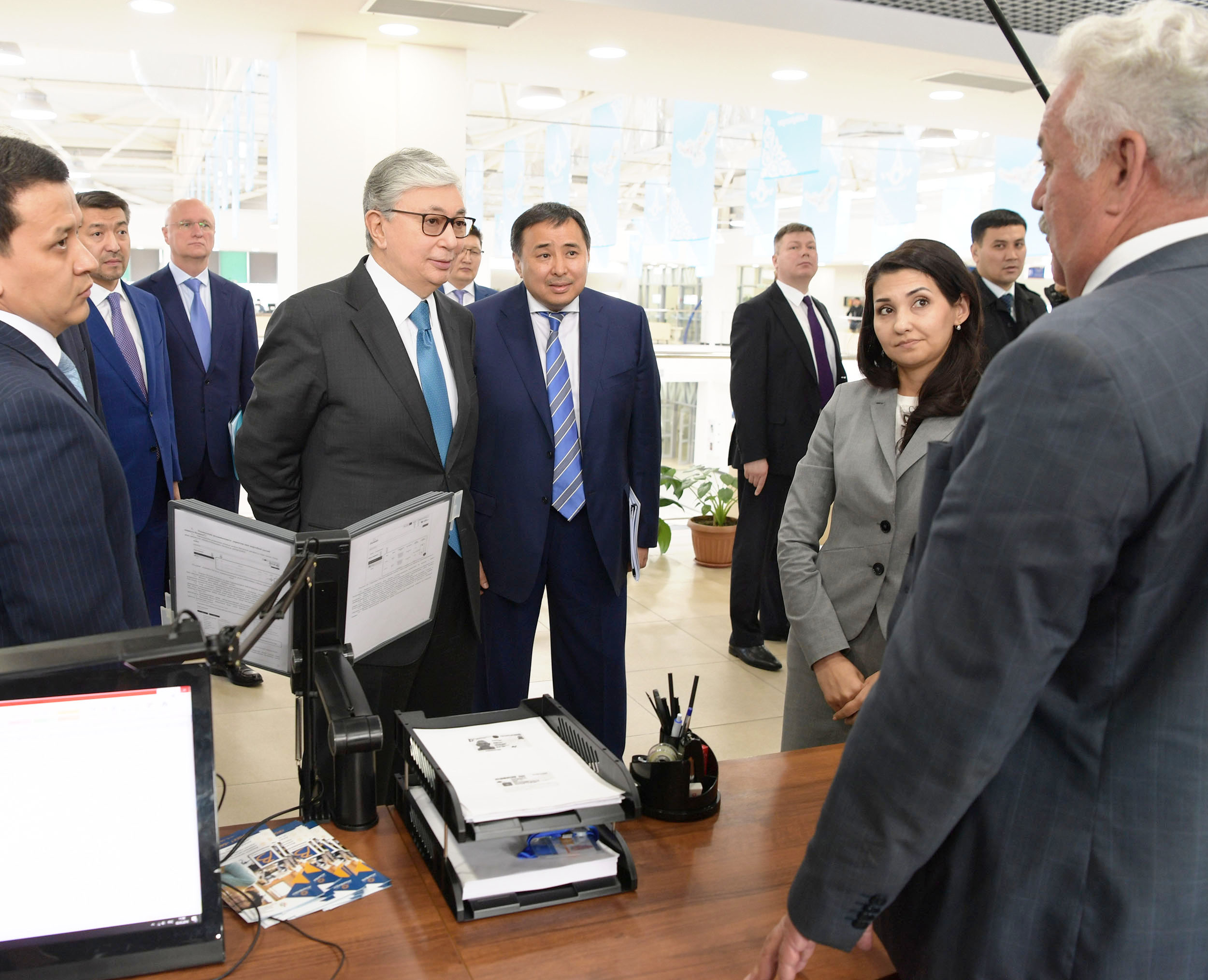 Kassym-Jomart Tokayev visits the Center for Entrepreneurship of Almaty Region