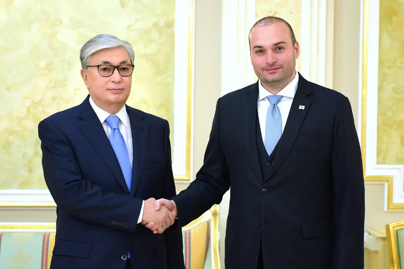 Kasym-Jomart Tokayev receives Prime Minister of Georgia Mamuka Bakhtadze