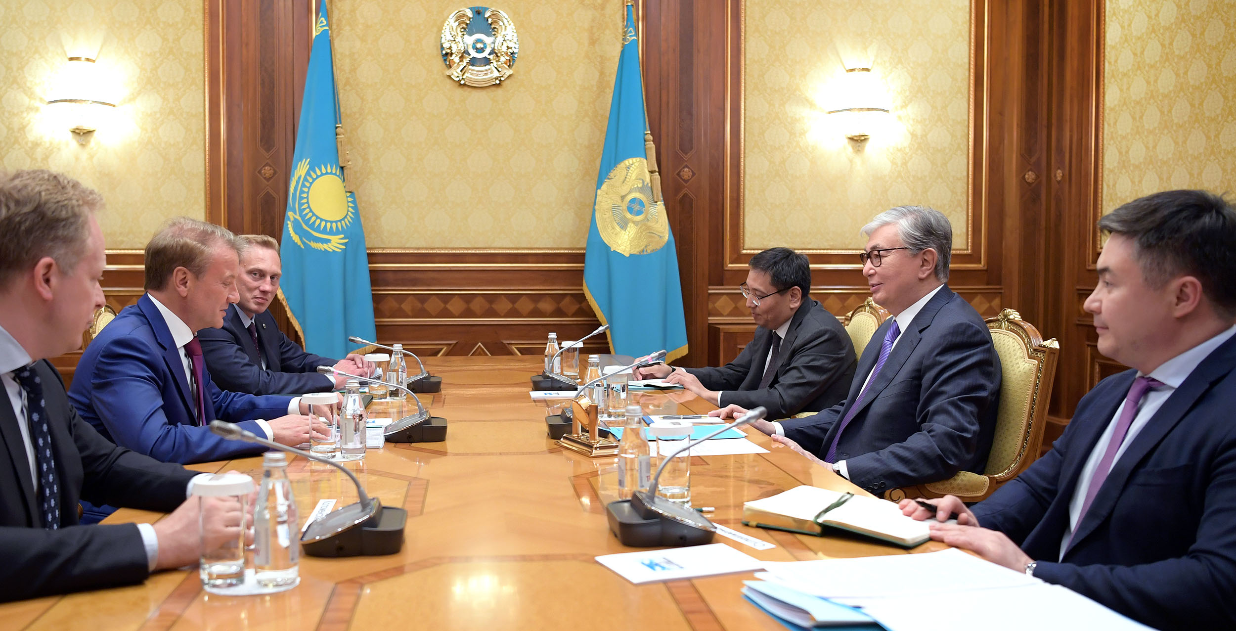 Kassym-Jomart Tokayev has received Chairman of the Executive Board of Sberbank Herman Gref