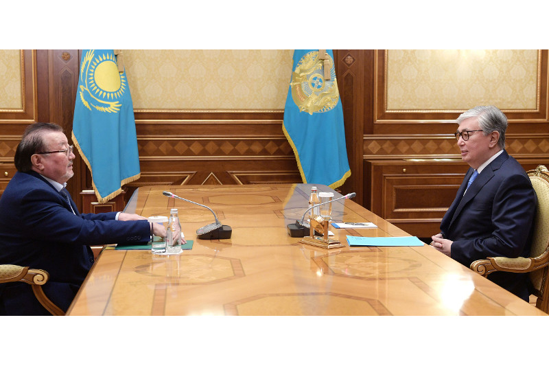 K. Tokayev receives Chairman of Writers' Union of Kazakhstan Ulykbek Yesdaulet