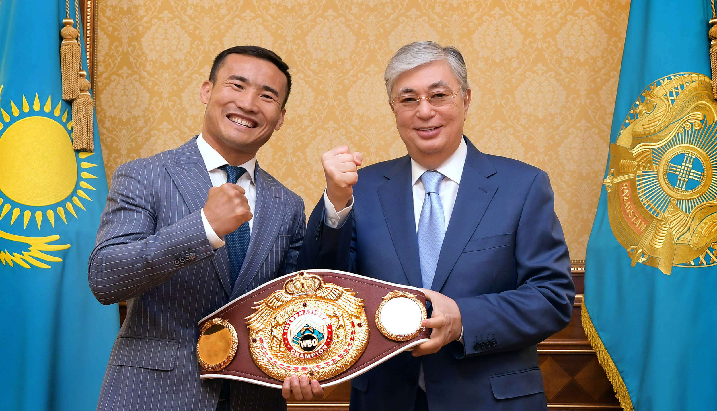 The Head of State receives Kanat Islam, professional boxer