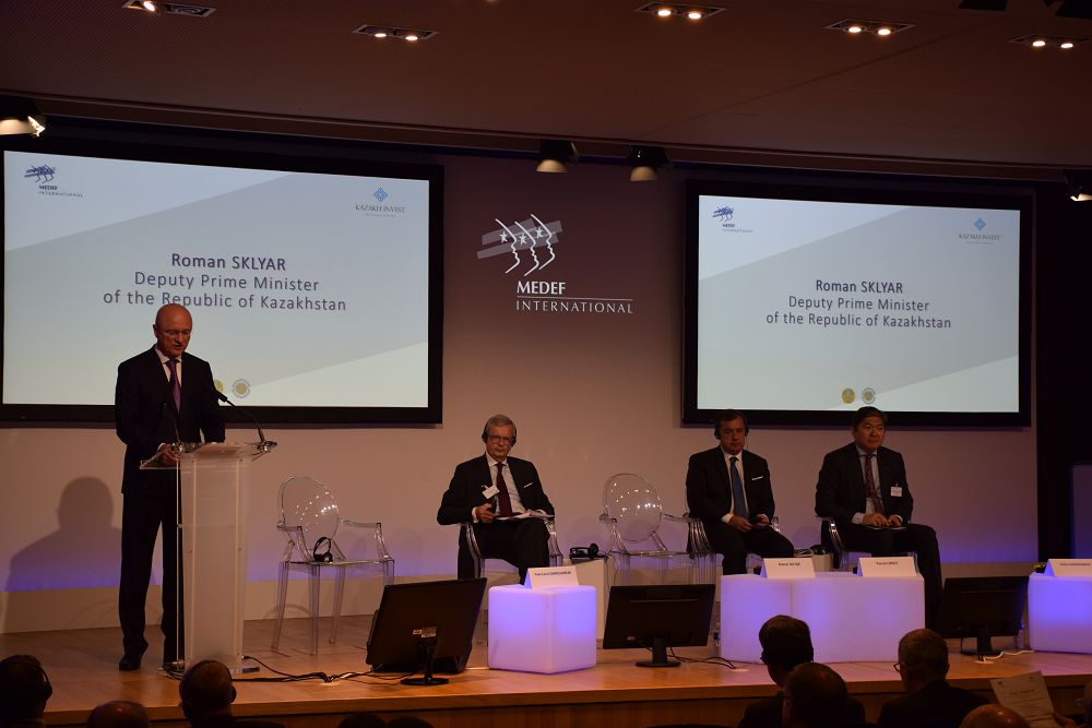Roman Sklyar takes part in the Kazakh-French investment forum