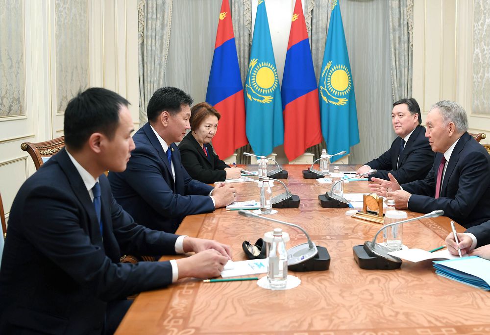 Elbasy meets with Prime Minister of Mongolia Ohnehin Horoshom
