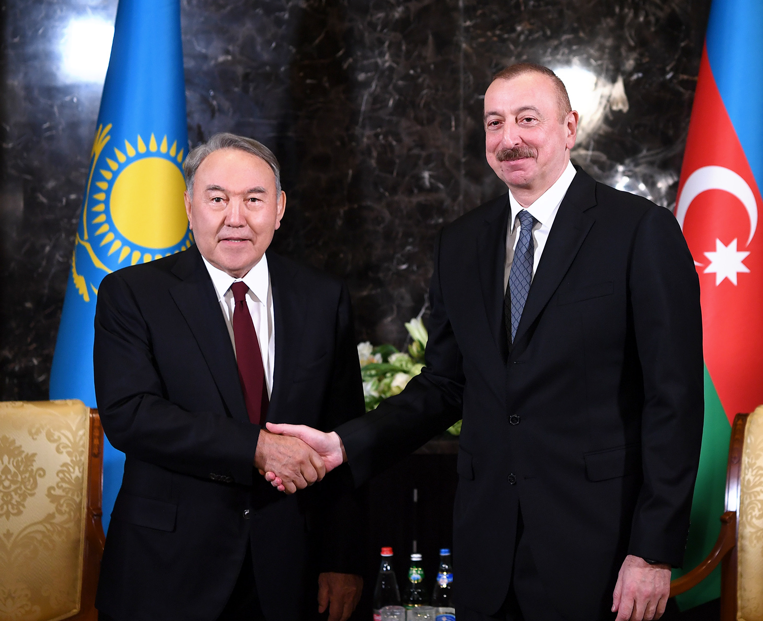 Nazarbayev meets with President of Azerbaijan Ilham Aliyev