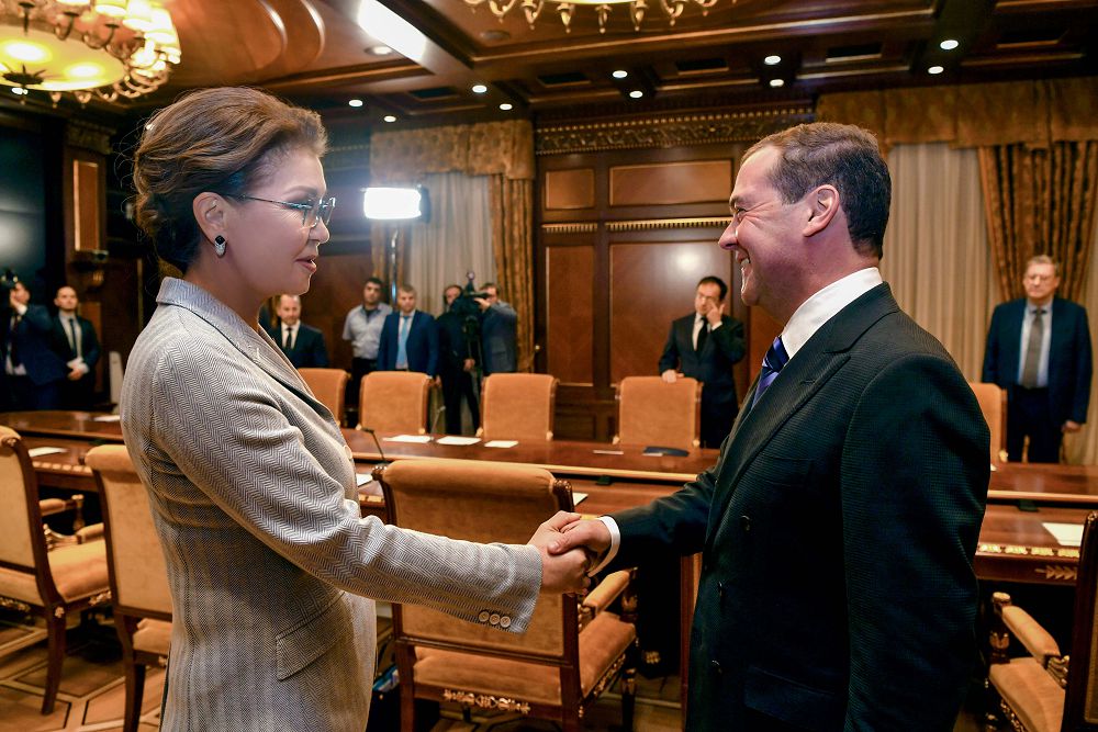 Dariga Nazarbayeva meets with Russian Prime Minister Dmitry Medvedev