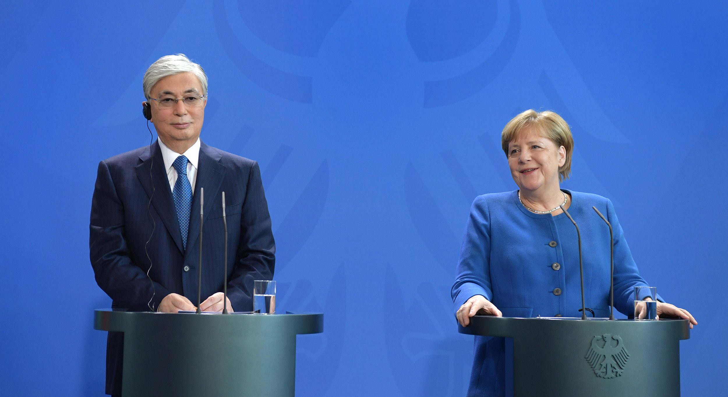 Kazakh President and the Chancellor of Germany holds press conference