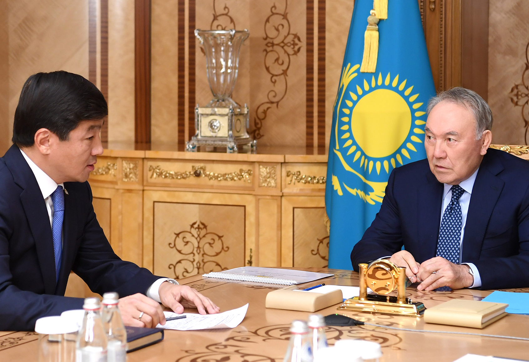 Elbasy meets with  First Deputy Chairman of the Nur Otan party