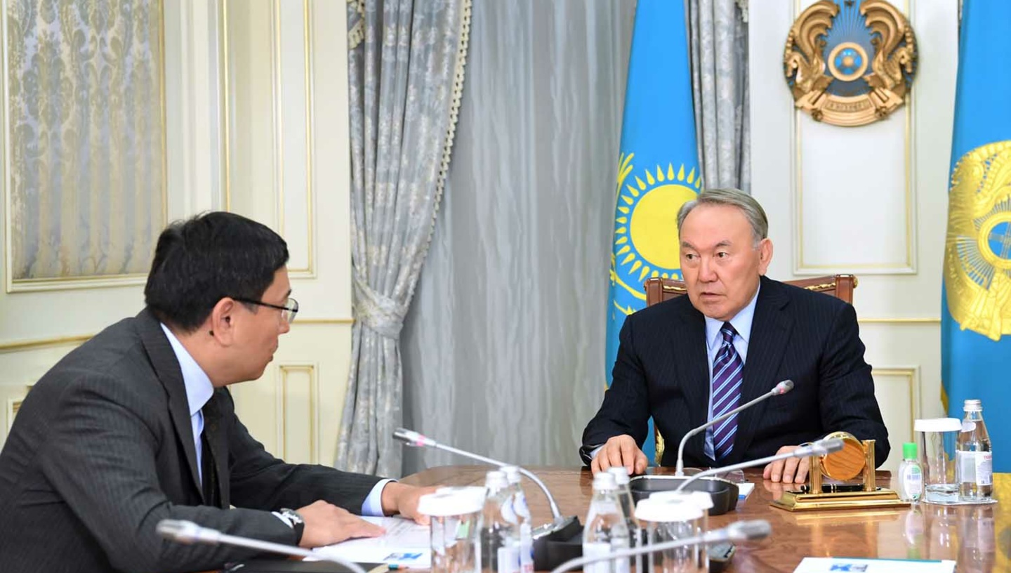 Nursultan Nazarbayev receives Chairman of the National Bank