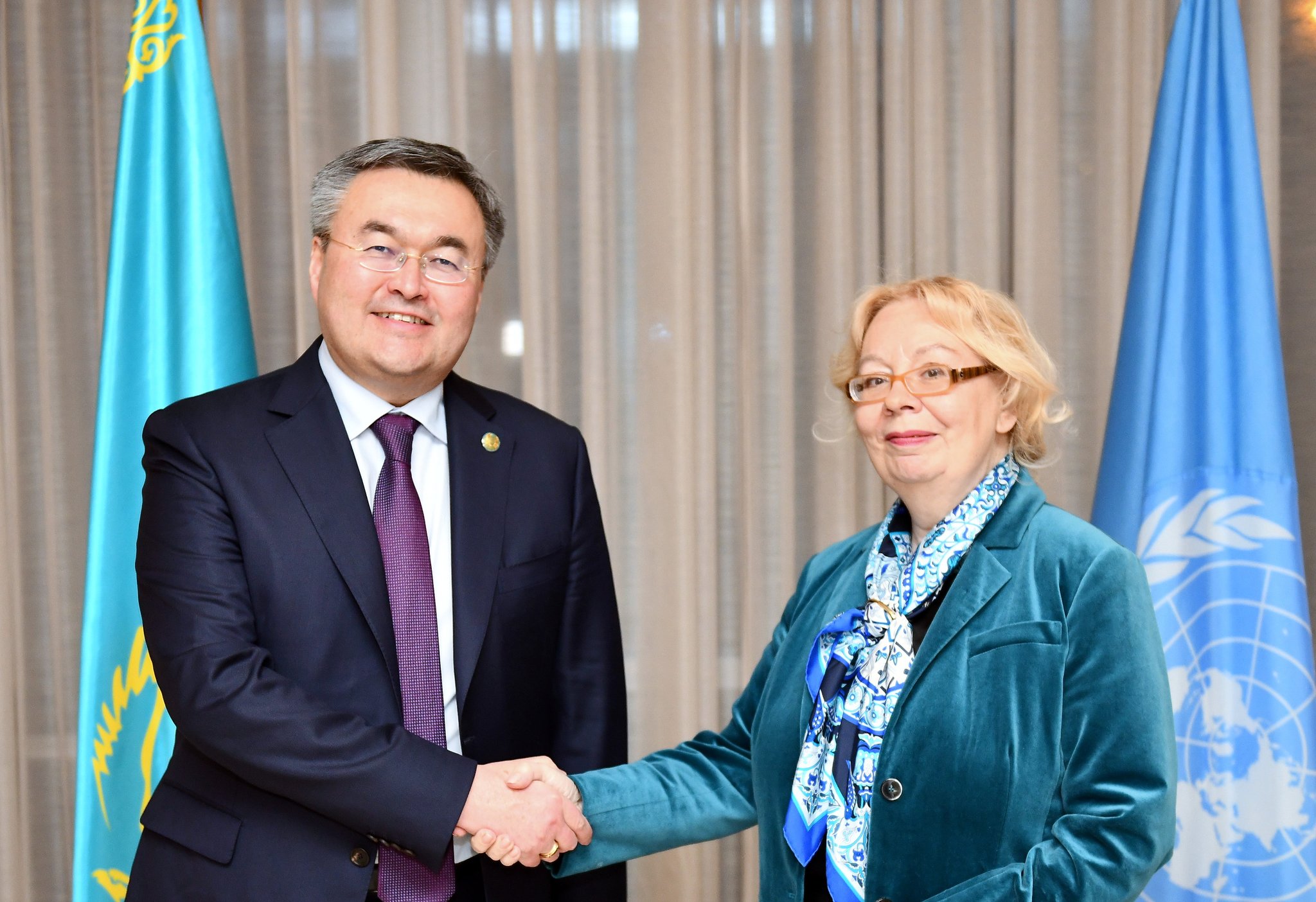Kazakh Foreign Minister holds bilateral meetings in Geneva