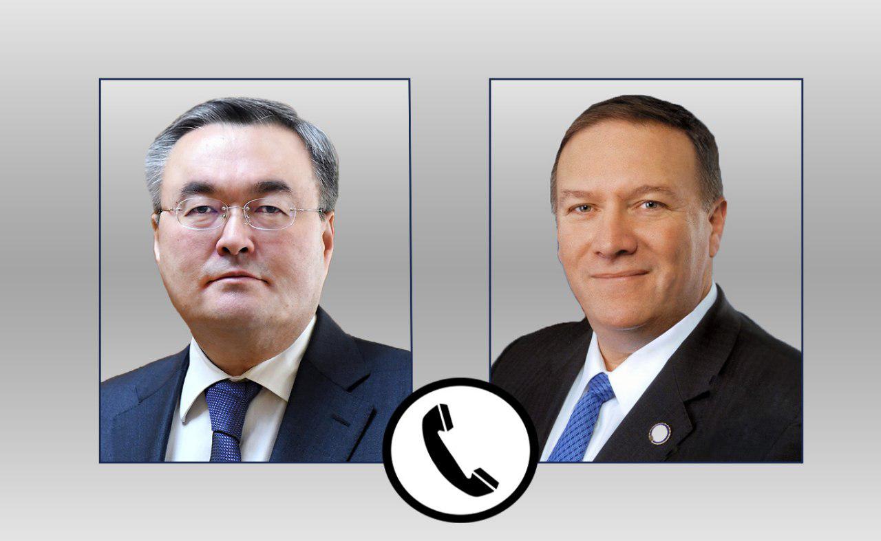 Kazakh Foreign Minister and Mike Pompeo hold phone call