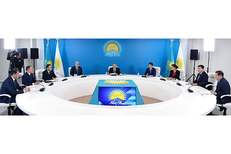 Bureau meeting of the Nur Otan party's Political Council held in the capital