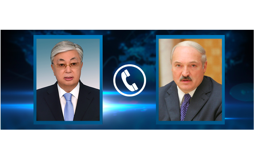 President Tokayev speaks over phone with President of Belarus