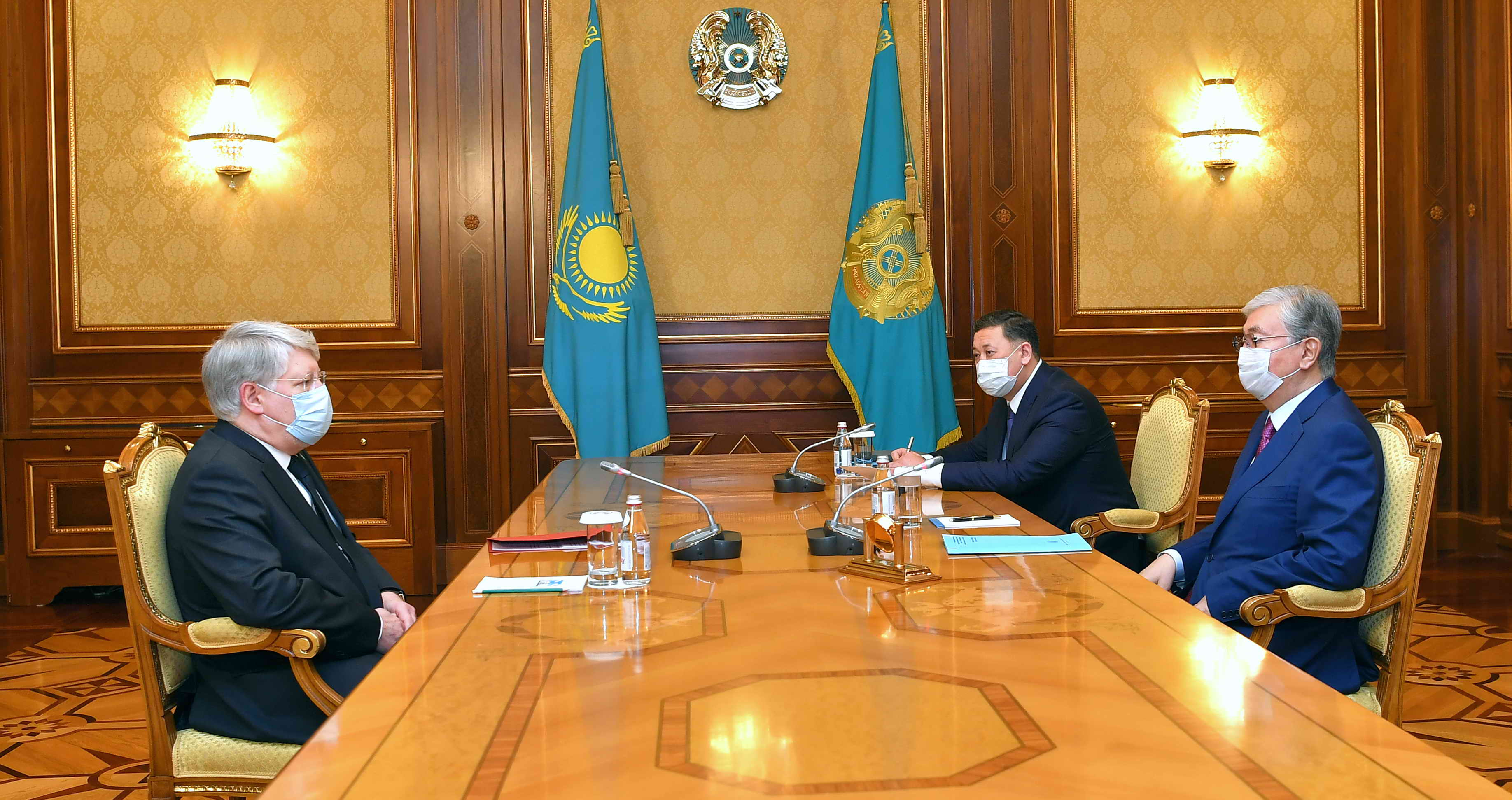 Kazakh President receives Russian Ambassador to Kazakhstan Alexey Borodavkin