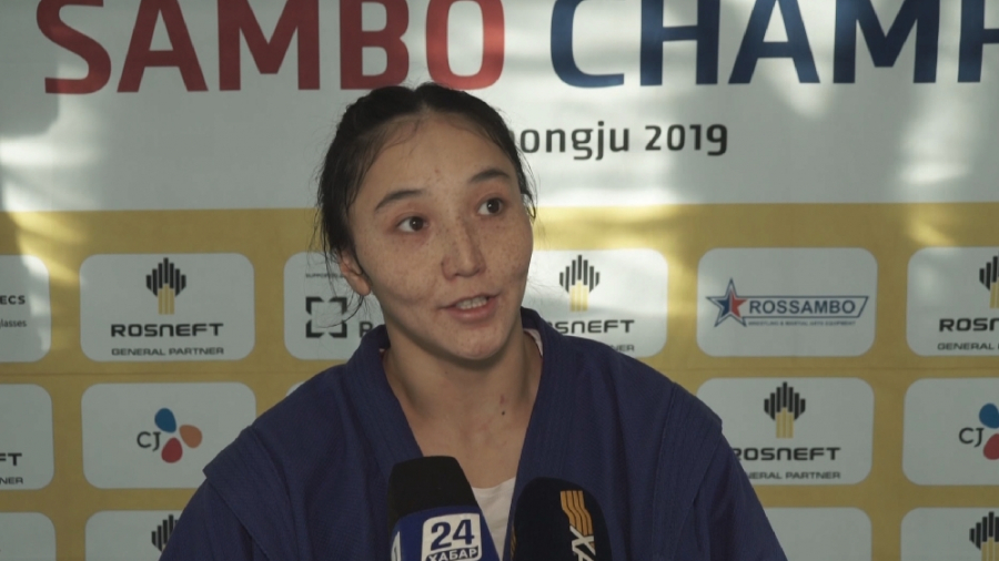 Azhar Salykova clinches gold at World Sambo Cup in Moscow