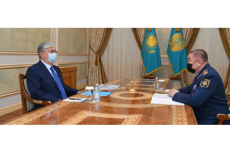 The Head of State receives Minister of Internal Affairs