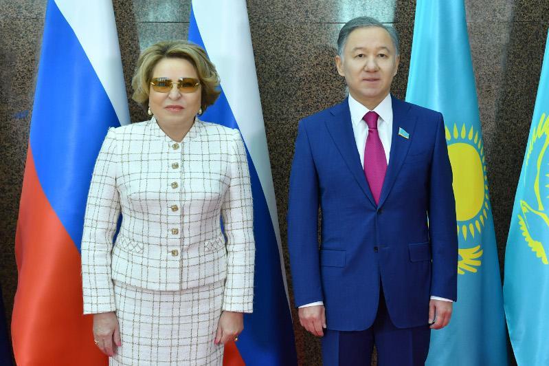 N.Nigmatulin and V.Matvienko discussed inter-parliamentary cooperation in Nur-Sultan
