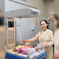 Заңғар, Айбар, Әсел: Алматыда үшем дүниеге келді